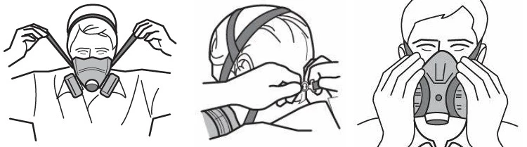 How to use half face respirators How to use half face respirators