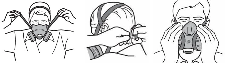 How to use Half-mask respirator How to use Half-mask respirator